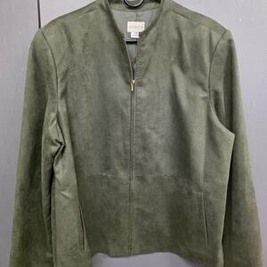 Koret Women's Green Zip up Jacket SZ 18 070